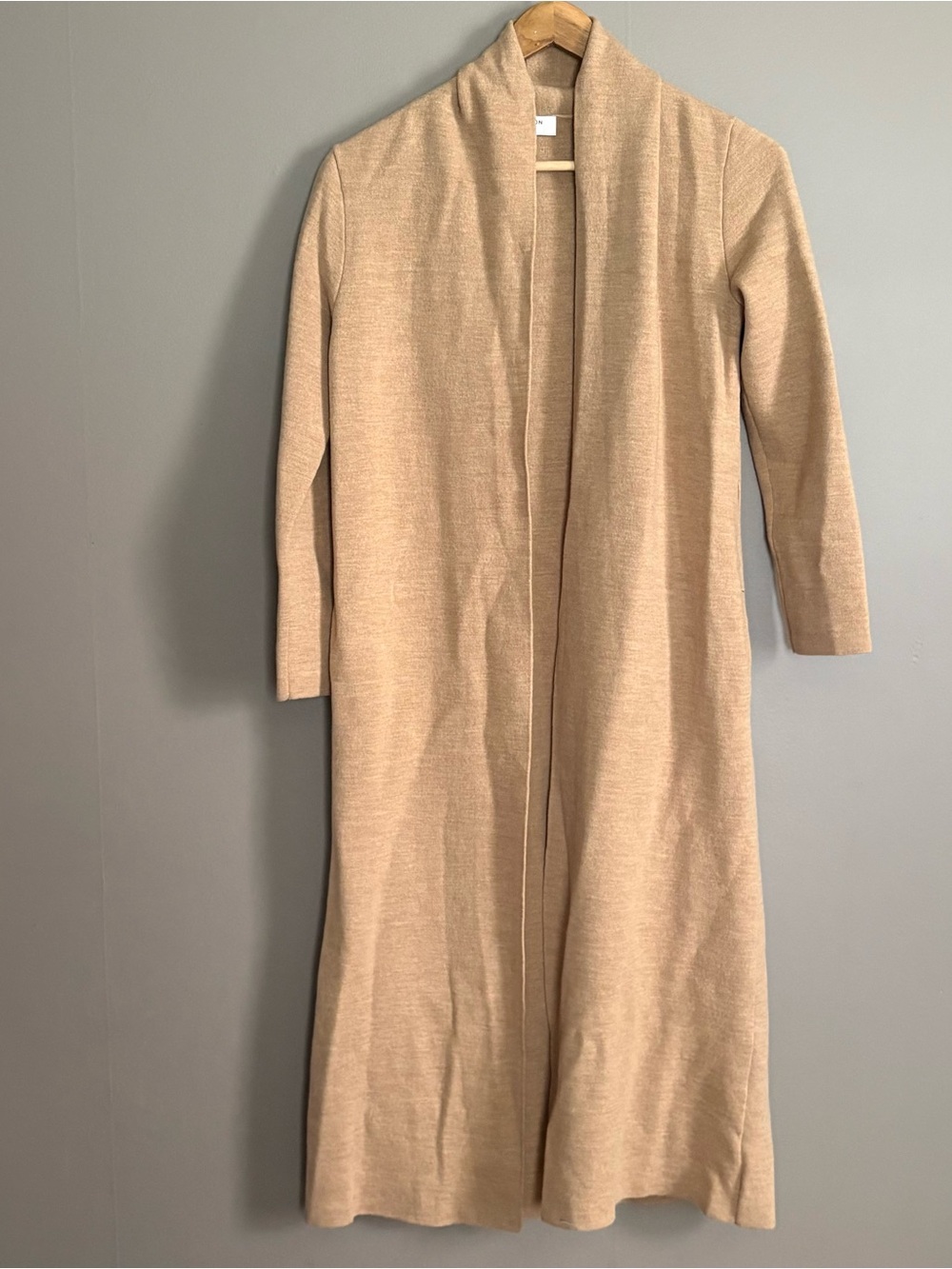 Babaton Merino Wool Open Front Duster Size Small